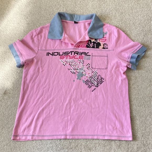 Preloved Ego Men's Vintage Tech Techno Hip Hop House Music Polo T-Shirt - UK XL - Picture 15 of 16